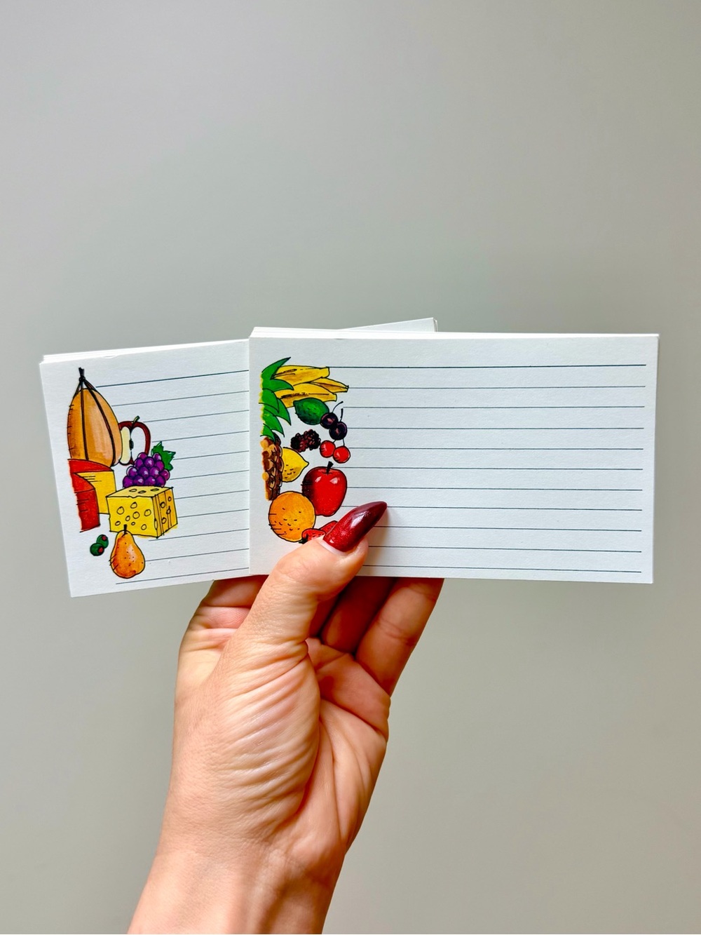 60s Vintage 🎂 Food Group Illustrated Recipe Cards - 🆕 & UNUSED! - Picture 3 of 5